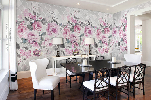 Фотообои в интерьере артикул Floreale 44, FLOREALE, Wall street Фотообои в интерьере артикул Floreale 44, FLOREALE, Wall street